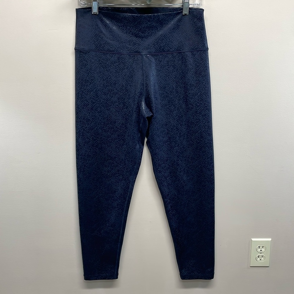 NWOT Offline By Aerie The Hugger High Waisted Crackle Leggings Navy Blue XL
